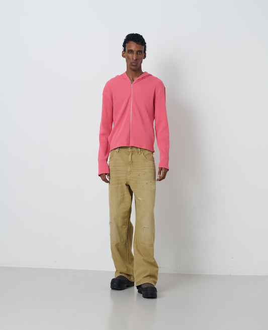 RIB ZIP SWEAT