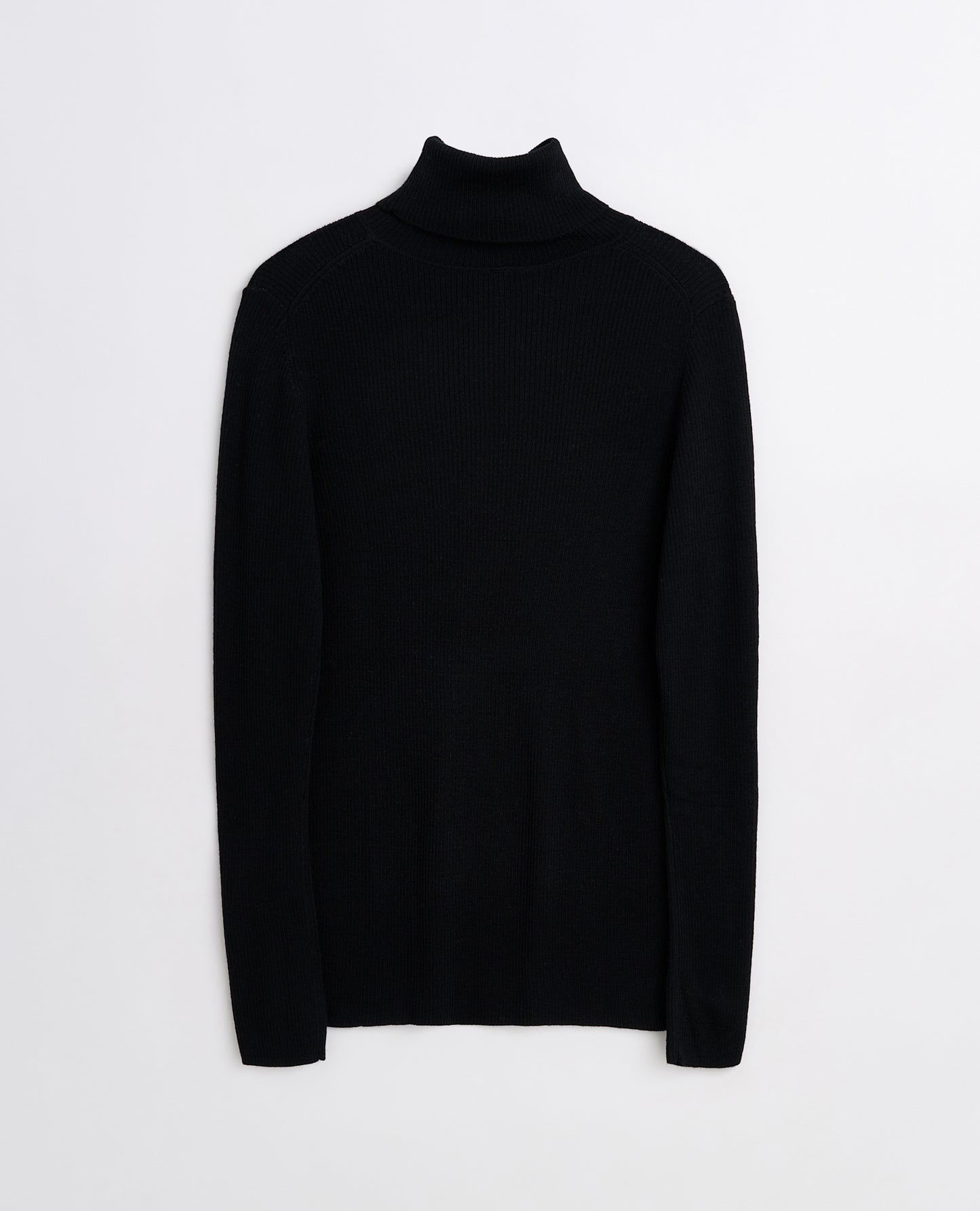 MERINO RIB TURTLE NECK